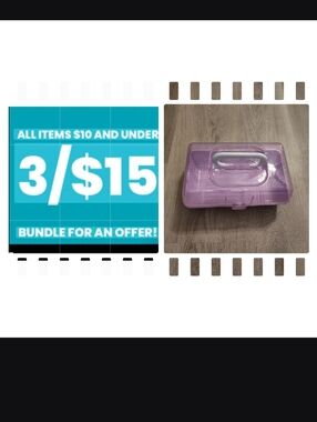 🆕Jewelry/Make-up/Stockup Readiness Custom Lavender Box NWT